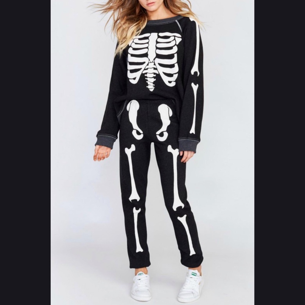 WILDFOX skeleton sweatshirt & sweatpants